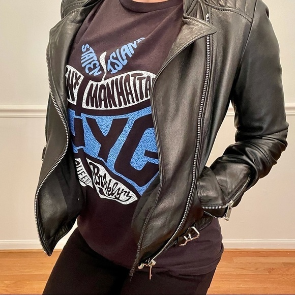 Adidas Originals 5 Burrows NYC Graphic Print T-Shirt S - Picture 2 of 3